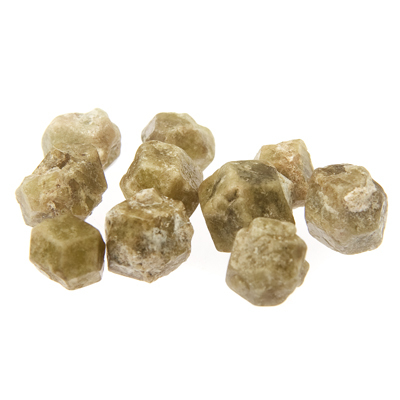 Grossularite green garnet crystal
