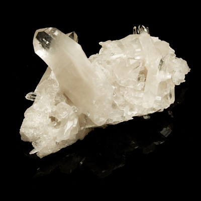 Quartz crystal cluster top quality 09