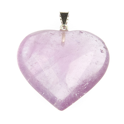 Crystal Heart Jewelry on Amethyst Crystal Heart Pendant   The Crystal Healer
