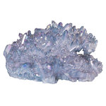 Aqua aura quartz crystal 01 Massive aqua aura crystal cluster