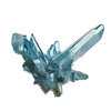 Aqua aura quartz crystal cluster 02