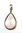 Rose quartz pendant - rose quartz crystal teardrop faceted pendant (J17)