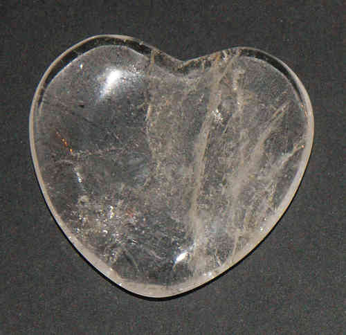 Quartz crystal heart - rock crystal heart