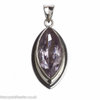 Amethyst pendant - amethyst faceted marquise pendant 14