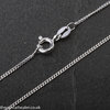 Silver Curb Chain 16 inch - silver chain