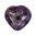 Lepidolite crystal heart - lepidolite puff heart