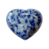 Sodalite crystal heart - sodalite puff heart